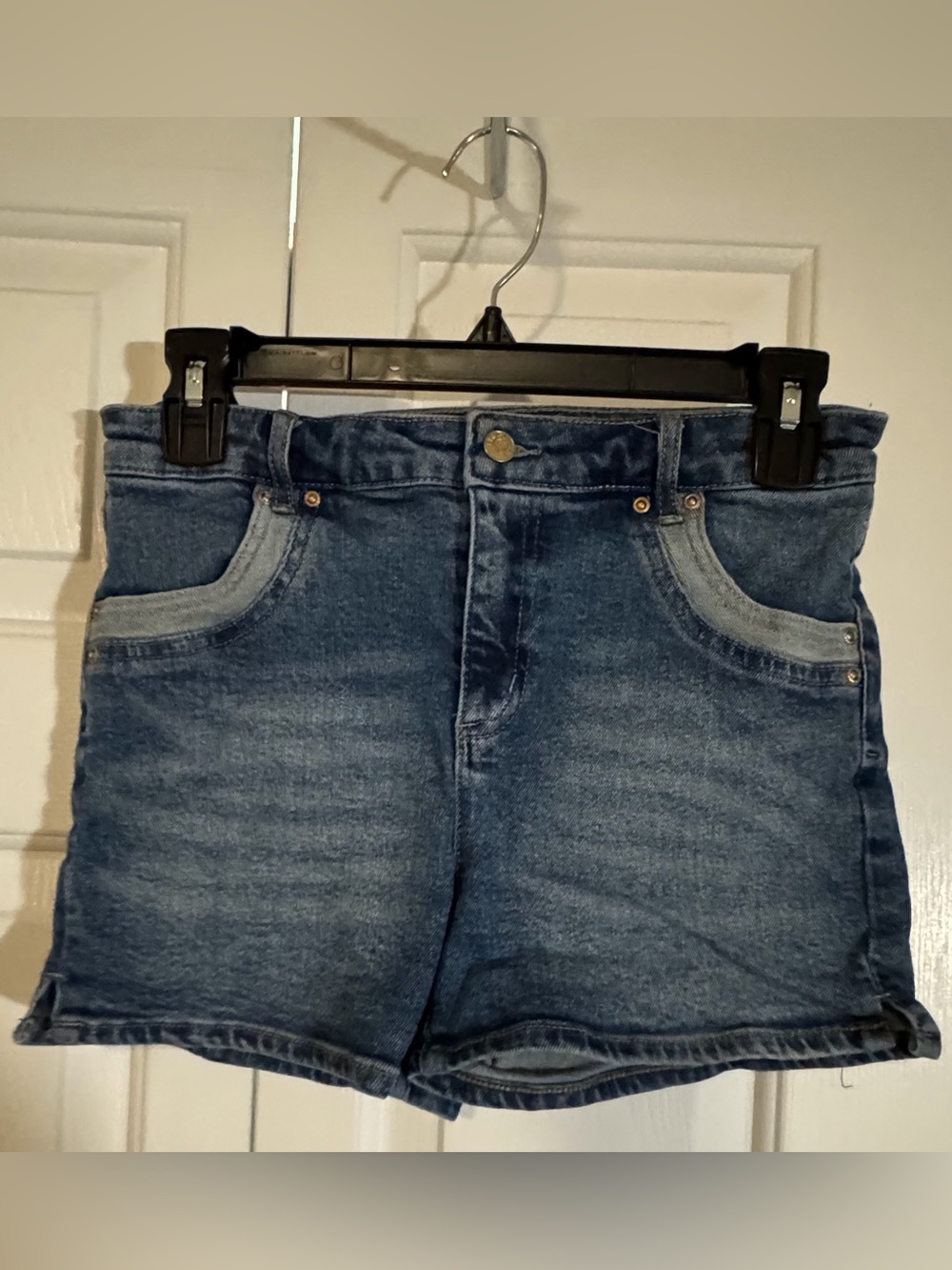 Tractr Girls Blue Denim Shorts